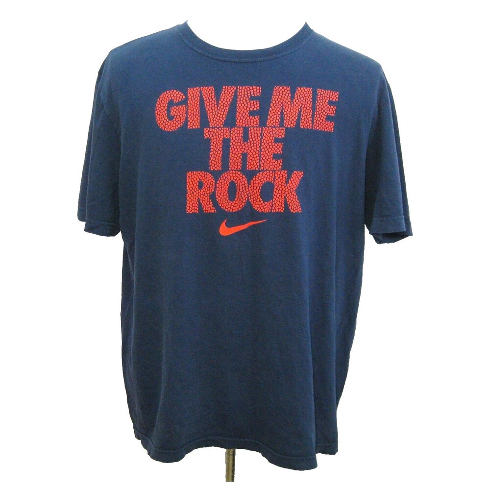 NIKE Men's (Size XL) Blue Short Sleeve Graphic Logo T-Shirt Basketball Football